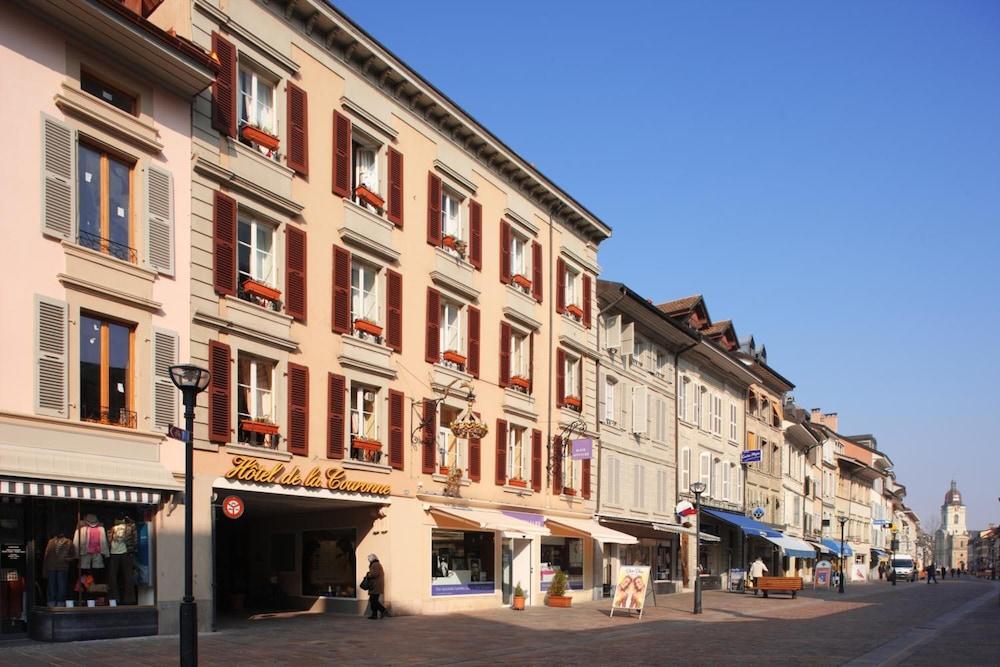 Hotel De La Couronne Morges Bagian luar foto