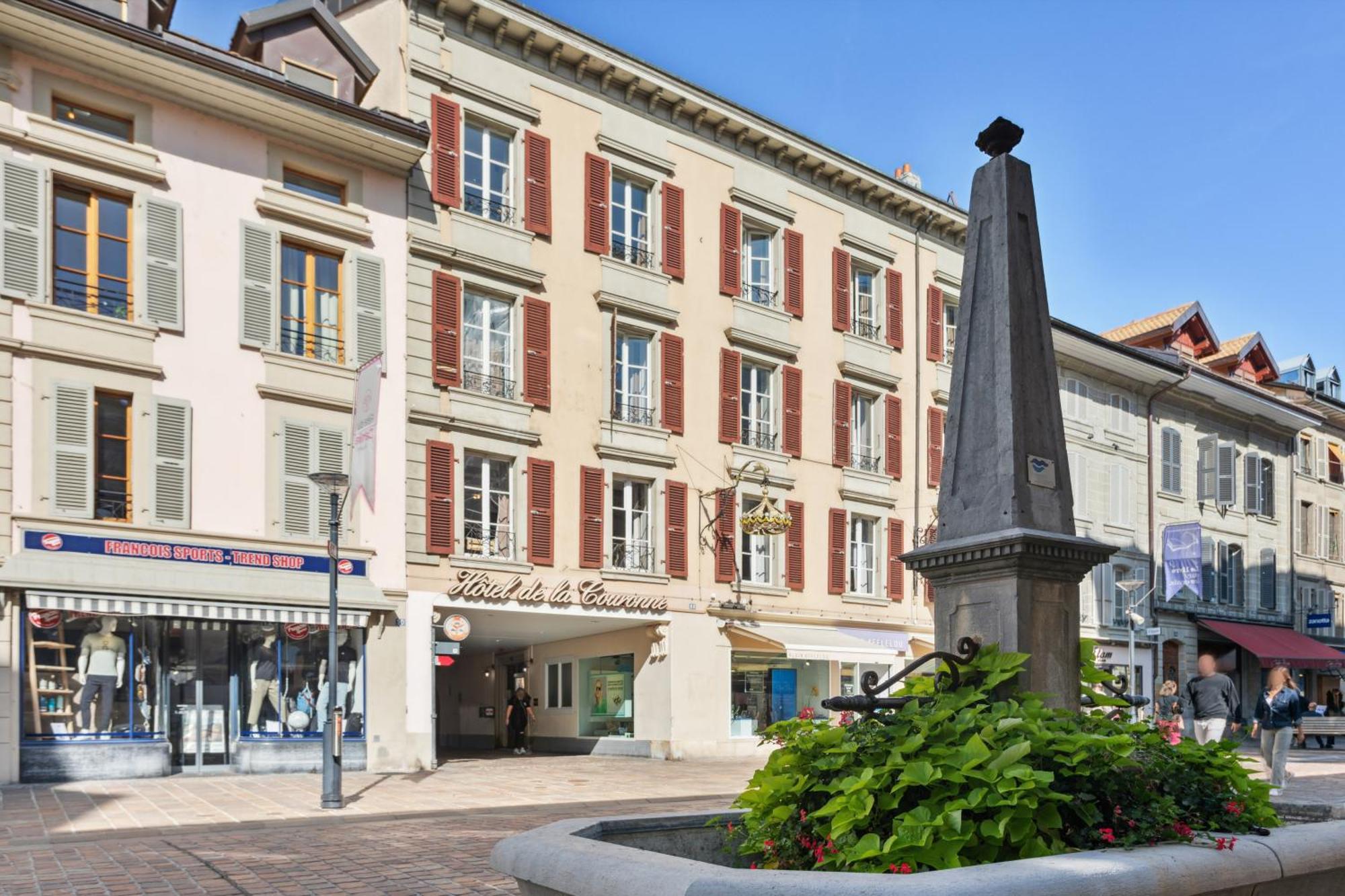 Hotel De La Couronne Morges Bagian luar foto
